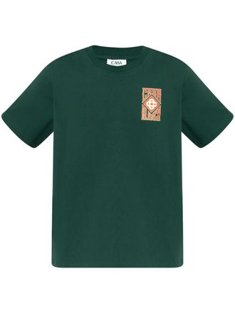 Casablanca logo-print T-shirt - Green