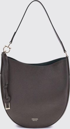 Ferragamo Borsa Hobo Ferragamo in pelle a grana