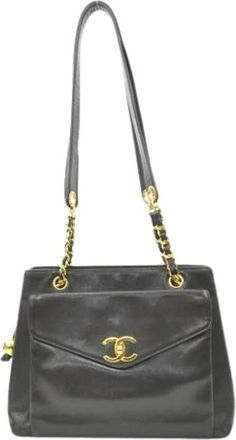 Chanel Pre-owned Shoulder Bags, female, Black, Size: ONE SIZE Pre-owned Vintage Shoulder Bag