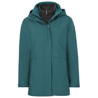 Vaude Idris 3In1 Parka IV Doppeljacke f&uuml;r Damen | t&uuml;rkis/blau