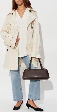 Toteme Trench Coat With Belt, Womens, Cream