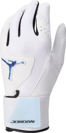 Nike Jordan Legend Baseball Long-Cuff Batting Gloves (1 Pair) in White | J1013373-119