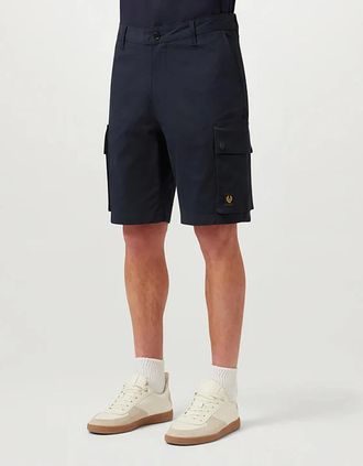 Belstaff Mens Belstaff Route Mens Cargo Shorts - Dark Ink - Navy - Size: 32/36