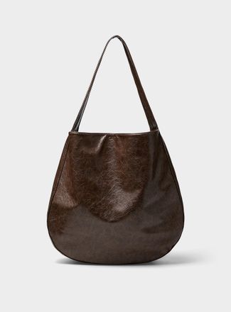 Le 31 Mens Vintage faux-leather Tote Bag