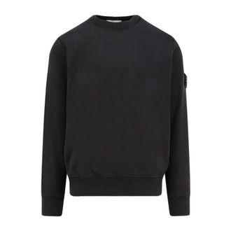 Stone Island Maglione a Girocollo con Profili Cuciti - - Sweatshirts & Hoodies - Uomo - Nero - XL