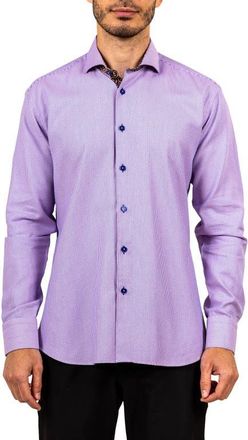 Maceoo Einstein Ascension Contemporary Fit Button-Up Shirt in Pink at Nordstrom, Size 3