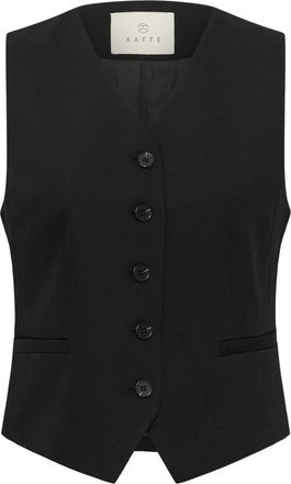 Kaffe Kasakura Waistcoat - Jackets - Mujer - Negro - 3XL