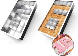 OEM Molde Para Hornear/pasteles De Aluminio Ajustable Con Revestimiento Antiadherente Y Letras May&uacute;sculas