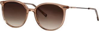 Humphrey's Sonnenbrille HUMPHREY&acute;S EYEWEAR Modell 585345, Herren, beige (sand, grau), leicht transparent, Sonnenbrillen Sonnenbrille, Form Karree/Eckig, Logoschr