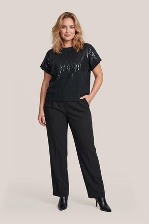 Mart Visser Lora Sequin Top Zwart Maxi