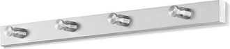 Zack Accolo Kapstok 40x3x4cm Mat Gesatineerd RVS