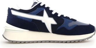 W6YZ Blauwe Sneakers met Avant-Garde Stijl - Heren - Sneakers - Blauw - 44 EU - Su&egrave;de - Schoenen