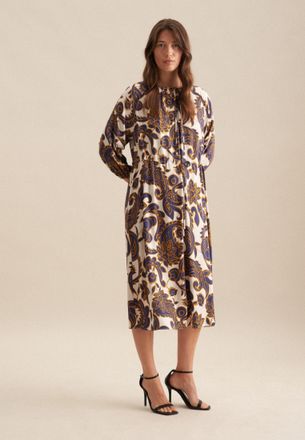 Seidensticker Sommerkleid SEIDENSTICKER Schwarze Rose, Damen, Gr. S(36), Normalgr&ouml;ssen, blau, 100% Viskose, Paisley, regular fit, Rundhals, Kleider Sommerkleid, 7/8