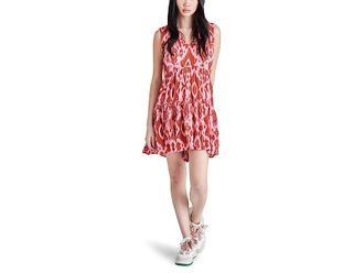 Steve Madden Tropical Breeze Dress Womens Dress Burnt Umber : LG (US 10-12), Cotton