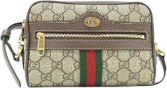 Gucci Pre-owned Cross Body Bags, female, Beige, Size: ONE SIZE Pre-owned Ophidia Shoulder bag