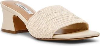 Steve Madden Frolic Slide Sandal in Natural Raffia at Nordstrom, Size 6.5
