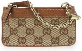 Gucci Pre-owned Accessories, female, Brown, Size: ONE SIZE Pre-owned Canvas Wallet