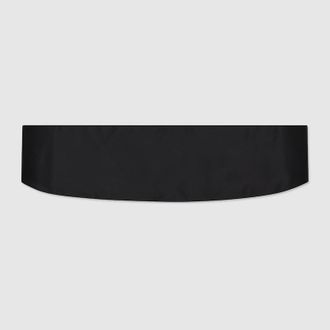 Gucci Satin Cummerbund, Size XL, Black, Silk
