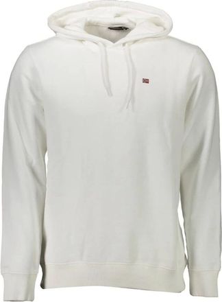 Napapijri Heren, Sweatshirts & Hoodies, Wit, Maat: 2XL Katoen