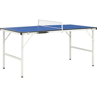 vidaXL Tavolo da Ping Pong con Rete 5 Piedi 152x76x66 cm Blu - Vidaxl