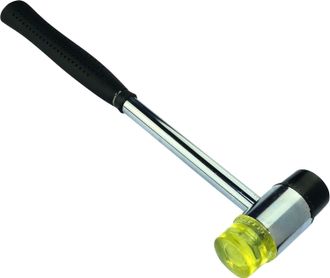 OEM Martillo/mazo Con 2 Cabezas Intercambiables De Goma/nylon - Mango De Metal - Di&aacute;metro De La Cabeza: 26 Mm - 258 G - Herramienta Para Joyeros/carpinter