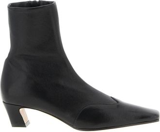 Khaite Black Ankle Boots