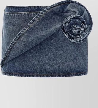 Magda Butrym denim high-rise mini skirt