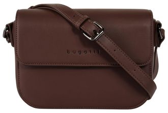 Bugatti Umh&auml;ngetasche BUGATTI ALMATA, Damen, Gr. B/H/T: 22cm x 15cm x 8cm onesize, braun, Kunstfaser, leicht gl&auml;nzend, unifarben, Taschen Umh&auml;ngetasche