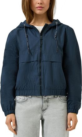 QS by s.Oliver Blouson QS, Damen, Gr. XXL (44), blau, Web, Obermaterial: 100% Baumwolle. Futter: 100% Polyester, unifarben, l&auml;ssig geschnitten h&uuml;ftlang, Rundhals, el