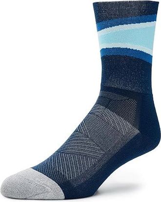 Feetures Elite Light Cushion Mini Crew Crew Cut Socks Shoes Blue Bounce : MD (US Mens Shoe 6-8.5 - Womens Shoe 7-9.5), Spandex/Nylon
