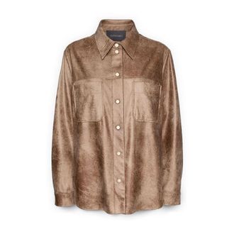 Elena Miro Overhemden, Dames, Beige, 3Xl, Polyester, Unstructured Jacket