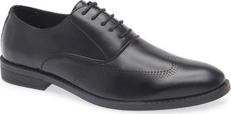 Geoffrey Beene Faux Leather Oxford in Black at Nordstrom Rack, Size 10.5
