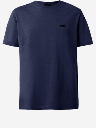 HUGO BOSS Stretch Cotton T Shirt With Logo