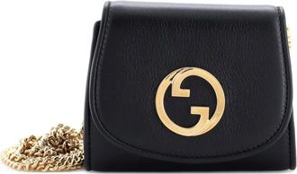 Gucci Blondie NM Wallet on Chain Leather Medium crossbody bag - Zwart