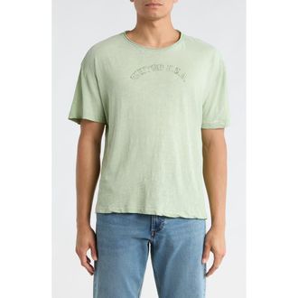 Elwood Weathered Logo Graphic T-Shirt in Sage at Nordstrom, Size Xx-Large