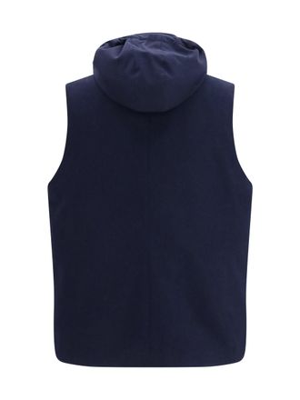 Brunello Cucinelli Mens Wool Down Vest Blue Blue-Blue Coloured (ovis Aries) Blazers Blue/blue Jacket