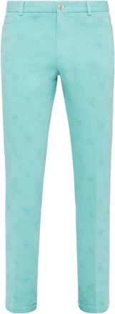 Philipp Plein Chinos Broeken Skull - Heren - Chinos - Blauw - 4XL - Katoen - Broeken