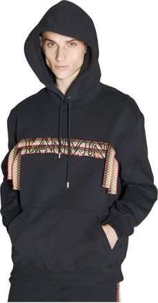 Lanvin Curblace Hooded Sweatshirt - Heren - Hoodies - Zwart - XS - Katoen - Hoodies & sweatvesten