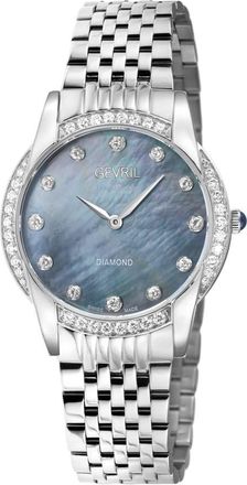 Gevril Group Airolo Diamond Mother of Pearl Dial Ladies Watch 23147B