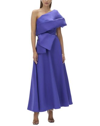 Rachel Gilbert Marlo Wool & Silk-Blend A-Line Dress