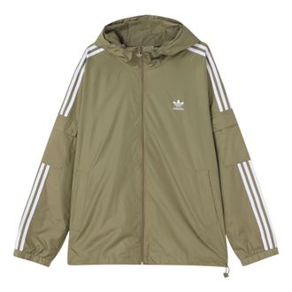 adidas originals 3-Stripes Wb hooded track Jacket Green H06684