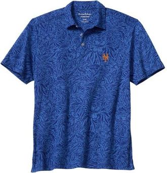 Tommy Bahama Mens Tommy Bahama Royal New York Mets Wild Hibiscus Tri-Blend IslandZone Polo at Nordstrom, Size Xx-Large