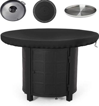 OEM Telo Protettivo Per Braciere, 420d, Impermeabile, Resistente Ai Raggi Uv, Per Braciere, Piastra Per Barbecue (diametro 100 Cm)