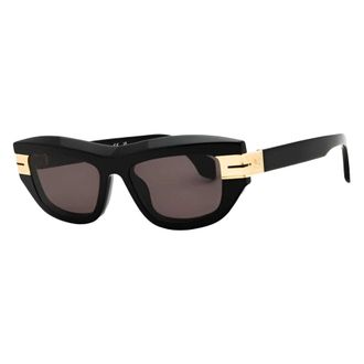 Palm Angels Dames Claire Kat Oog Zonnebril (Zwart/Donkergrijs)