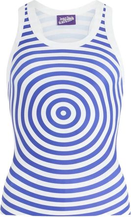Jean Paul Gaultier Target Tank Top - Dames - Tops zonder mouwen - Blauw - S - Tops