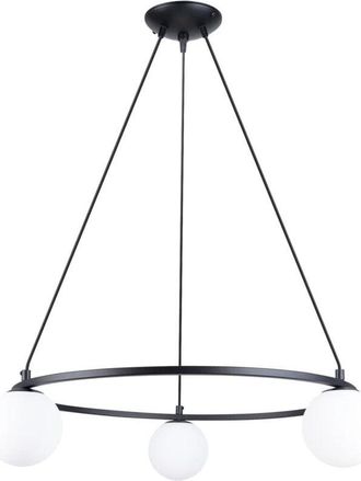 Wonderlamp L&aacute;mpara Eaus Negro, 3 Luces