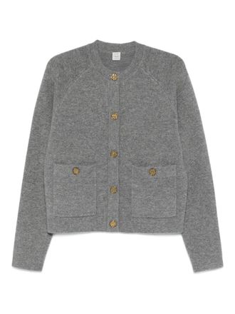 Toteme cashmere blend cardigan - Grey