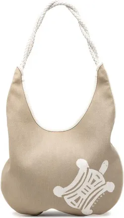 Celine Pre-owned Celine Canvas Turtle Hobo Ladies APYC57LM3466H4J7
