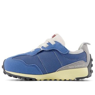New Balance (TD) New Balance 327 Hook & Loop Shoes Blue White NW327RA
