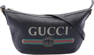 Gucci Borsa a spalla Hobo Mezzaluna in pelle Pre-owned - - Pre-owned - Donna - Nero - ONE SIZE